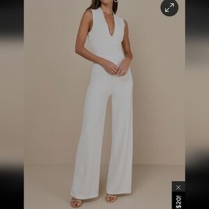 Lulus Thinking Out Loud Jumpsuit Medium